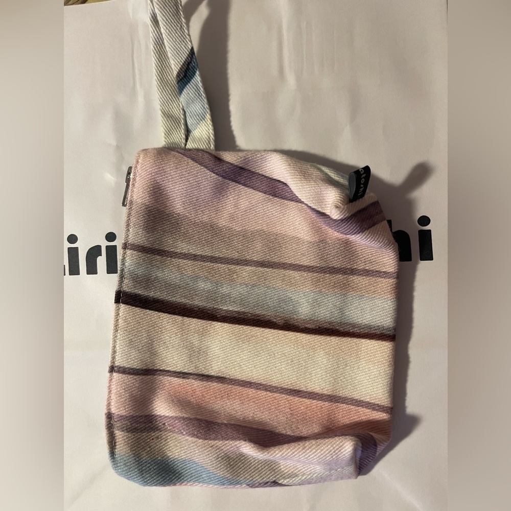 Lirika Matoshi small purse makeup bag cloth swirl iconic pattern rare